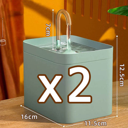 1.5L Automatic, Quiet Cat Water Fountain with Filter 